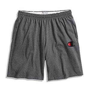 Champion dark heather gray big C classic knit shorts